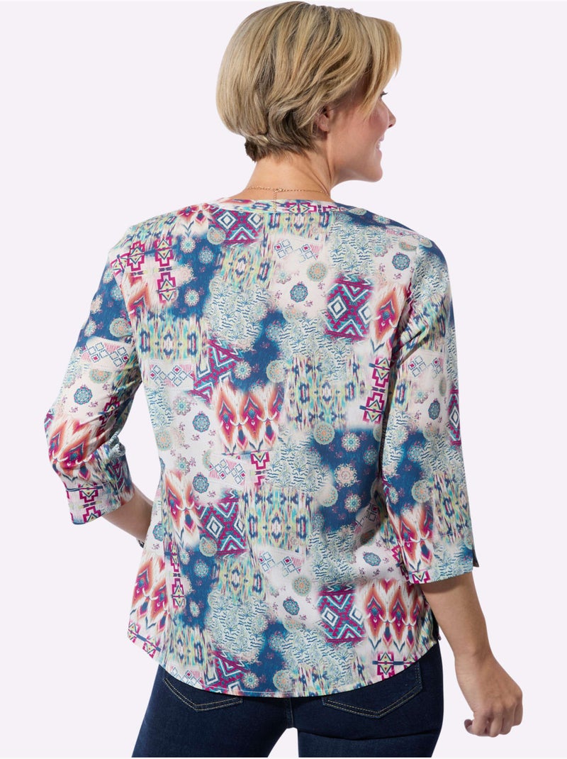 Chemisier Tricoté - Taille Standard - Witt Bleu Violet - Kiabi