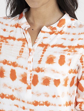 Chemisier Tropino Orange Chemisiers mao