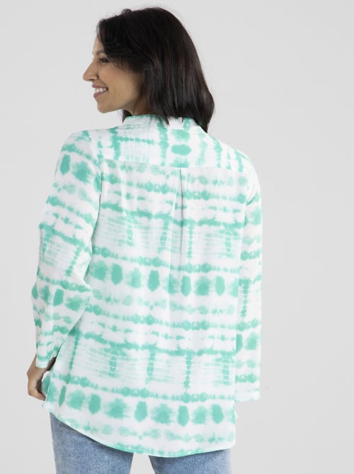 Chemisier Tropino Vert Chemisiers mao - Kiabi