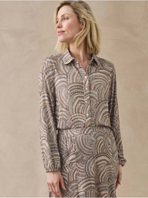 Chemisier tunique col chemise - daxon - Kiabi Chemisier tunique col chemise - daxon - Kiabi
