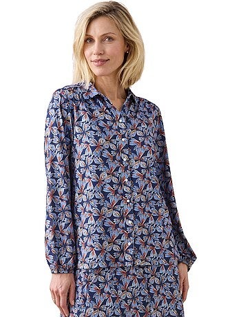 Chemisier tunique col chemise - daxon