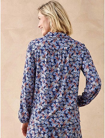 Chemisier tunique col chemise - daxon