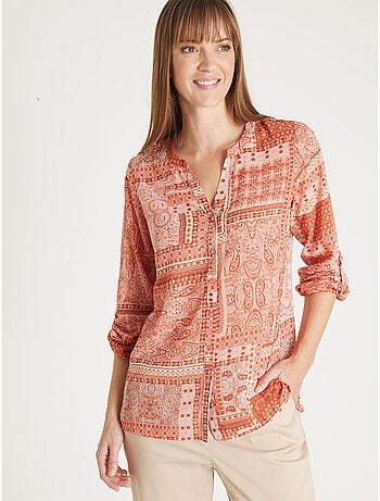 Chemisier tunique manches retroussables - DAXON