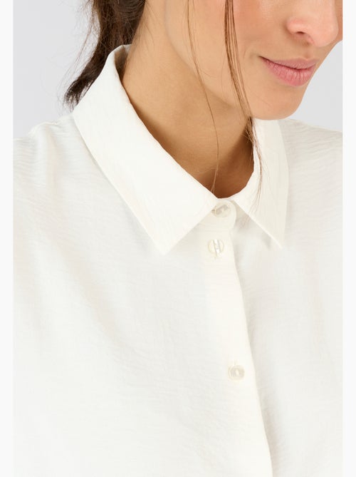 Chemisier uni tissu gaufré - Damart - Kiabi