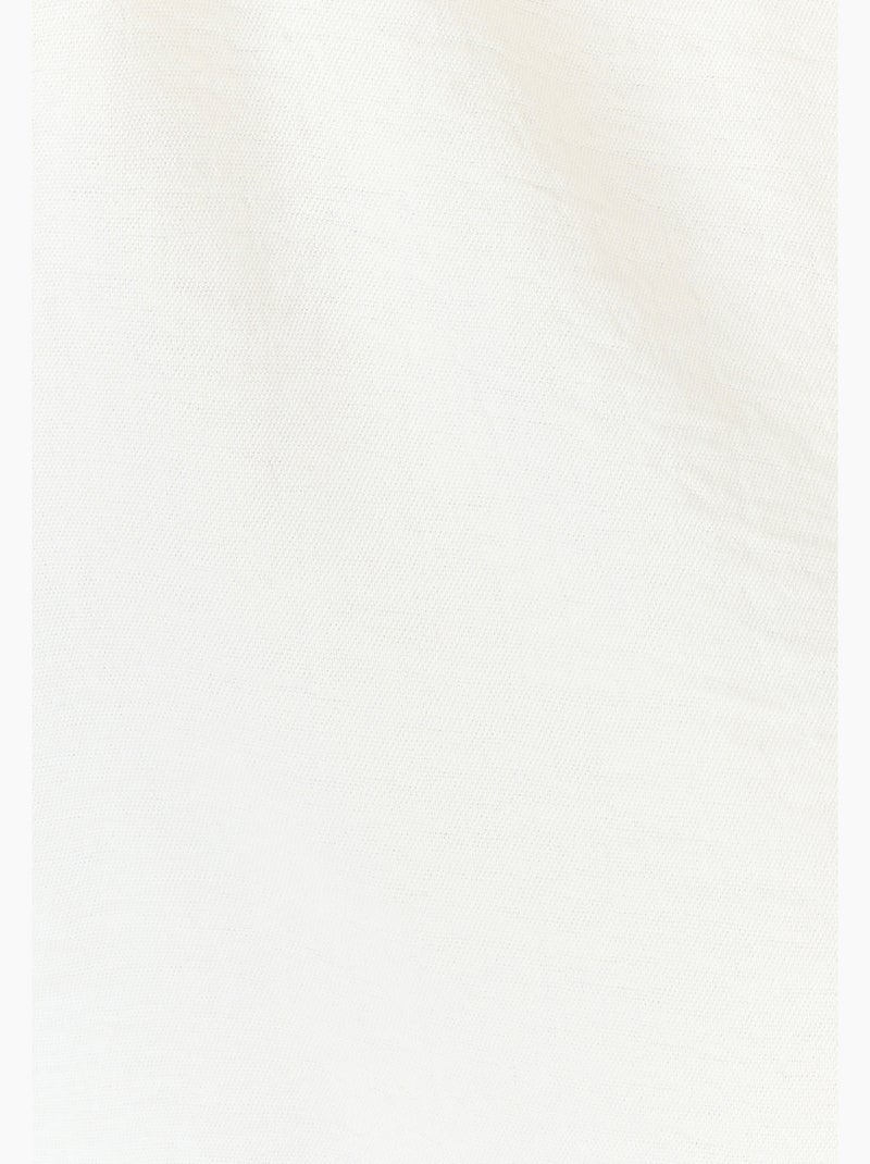Chemisier uni tissu gaufré - Damart Blanc cassé - Kiabi
