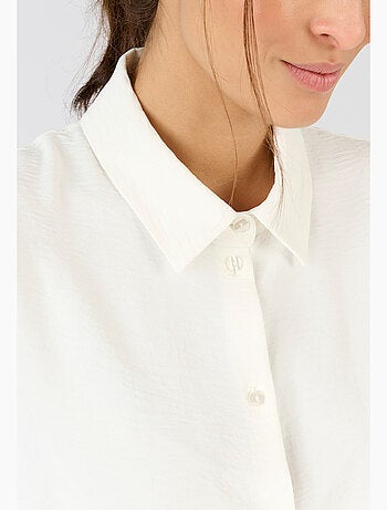 Chemisier uni tissu gaufré - Damart