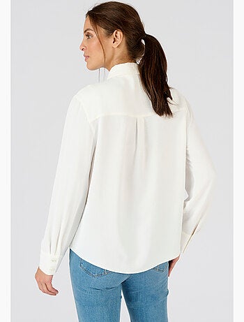 Chemisier uni tissu gaufré - Damart