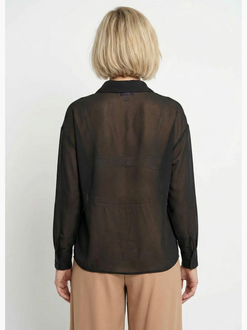 Chemisier vaporeux voile manches longues - Afibel - Kiabi