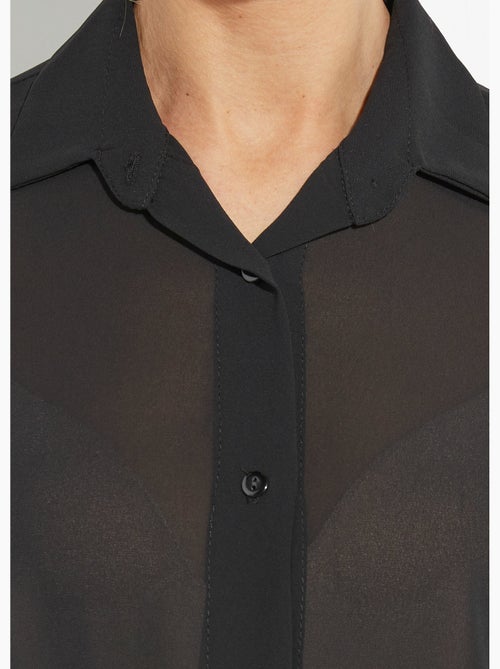 Chemisier vaporeux voile manches longues - Afibel - Kiabi