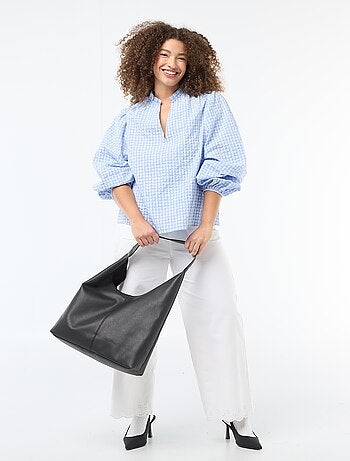 Chemisier vichy et motif cœurs