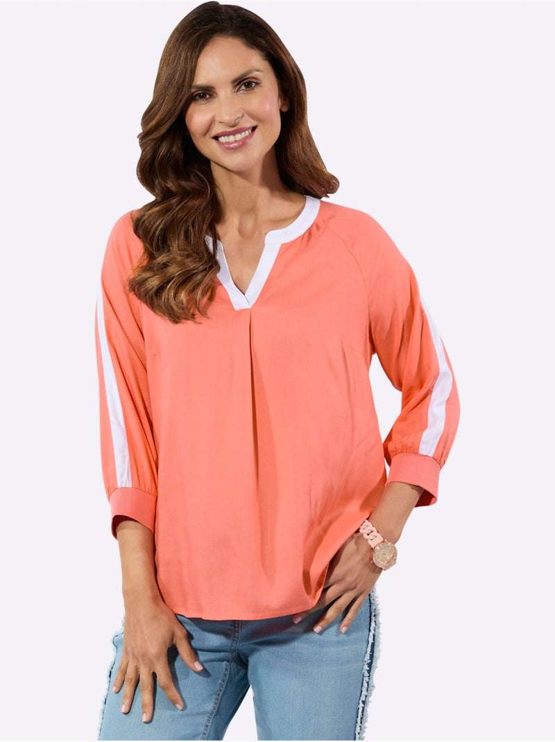 Chemisier Viscose (ecovero) - Taille Standard - Witt Corail - Kiabi
