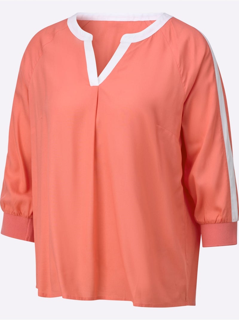 Chemisier Viscose (ecovero) - Taille Standard - Witt Corail - Kiabi