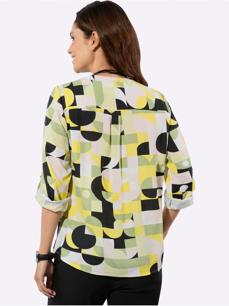 Chemisier Viscose (ecovero) - Taille Standard - Witt Noir Vert - Kiabi