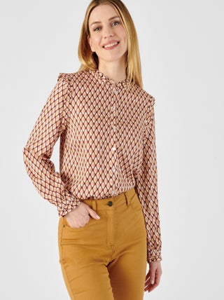 Chemisier volanté pure viscose - Damart