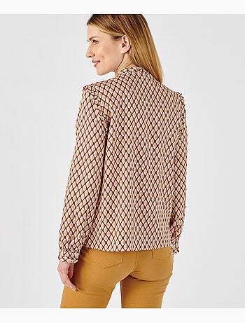Chemisier volanté pure viscose - damart