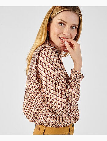 Chemisier volanté pure viscose - damart