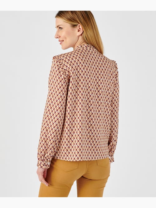Chemisier volanté pure viscose - damart - Kiabi
