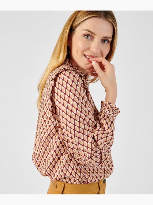 Chemisier volanté pure viscose - damart - Kiabi