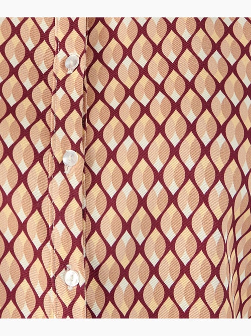 Chemisier volanté pure viscose - damart - Kiabi