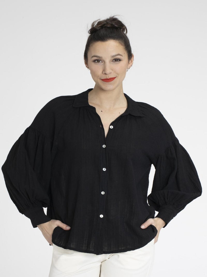 Chemisiers chemise COLINE - Gérard Pasquier Noir Noir - Kiabi