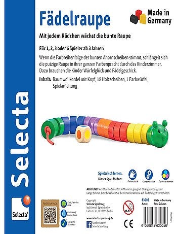 Chenille à enfiler