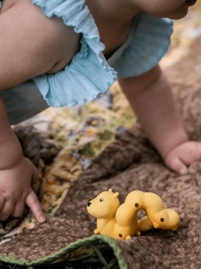 Chenille en caoutchouc naturel Jaune - Kiabi