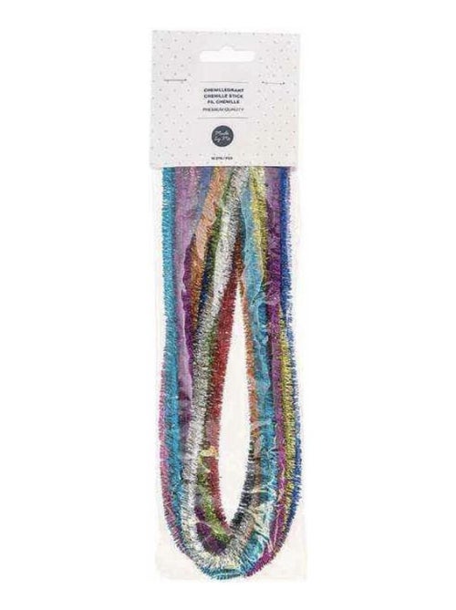 Chenille multicolore brillante 10x 50cm - Kiabi
