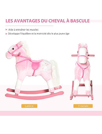 Cheval à bascule cowboy avec effet sonore