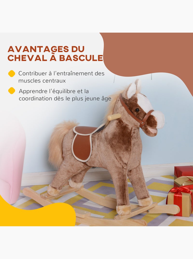 Cheval à bascule cowboy Noir Marron - Kiabi