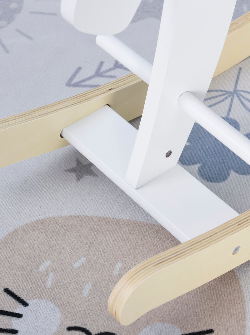 Cheval à bascule en bois avec poignées Blanc Blanc - Kiabi