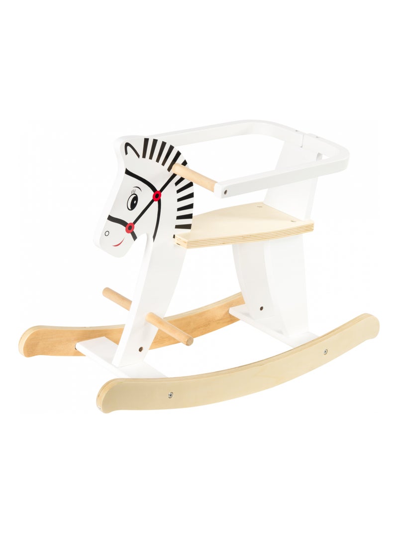 Cheval à Bascule en Bois Evolutif 48 X 26 X 68 CM avec Anneaux de Protection Démontables N/A - Kiabi