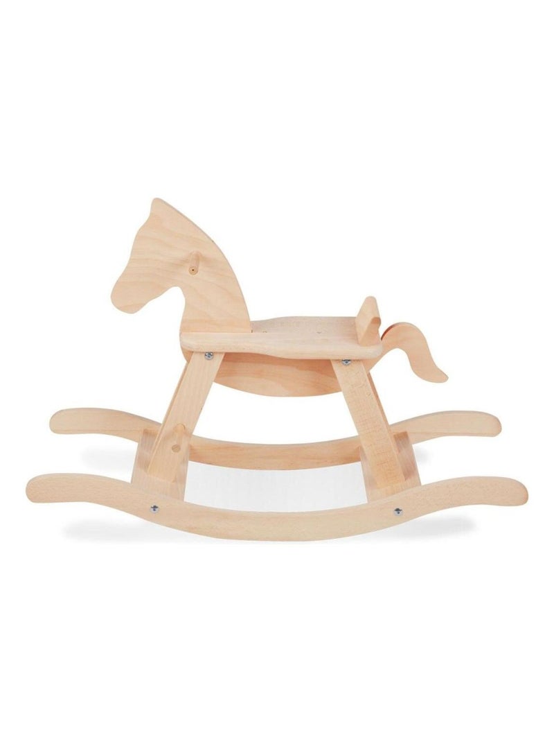 Cheval à bascule en bois Nature Beige - Kiabi