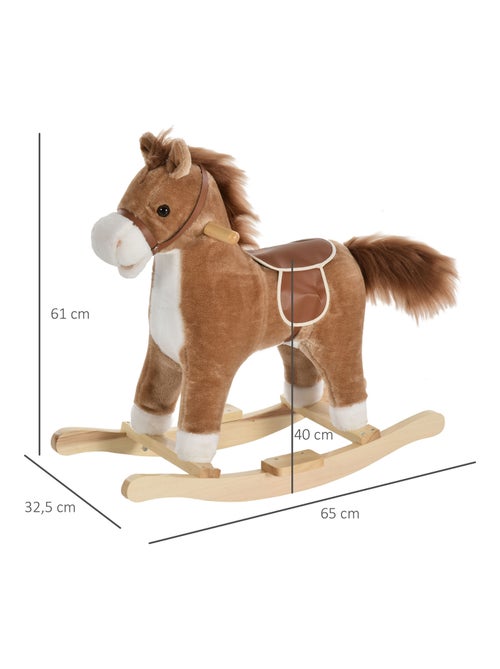 Cheval à bascule enfant bois de peuplier - Kiabi Cheval à bascule enfant bois de peuplier - Kiabi