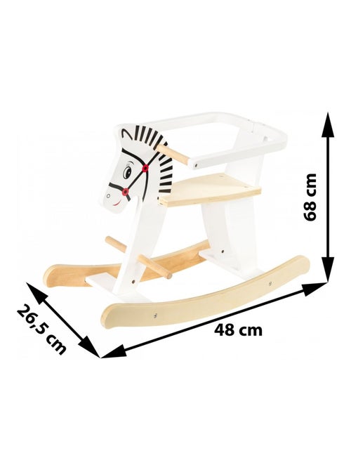 Cheval à bascule évolutif en bois avec protection Mamabrum - Kiabi