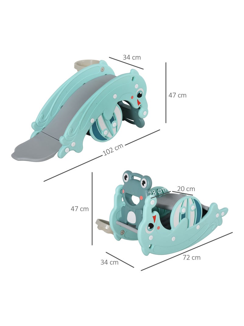 Cheval à bascule grenouille 3 en 1 Bleu Bleu - Kiabi