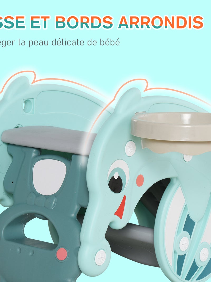 Cheval à bascule grenouille 3 en 1 Bleu Bleu - Kiabi