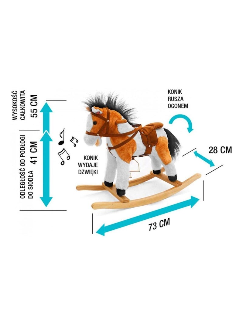 Cheval  à bascule LATEK marron foncé Marron - Kiabi