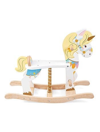 Cheval à bascule licorne