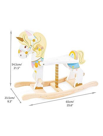 Cheval à bascule licorne