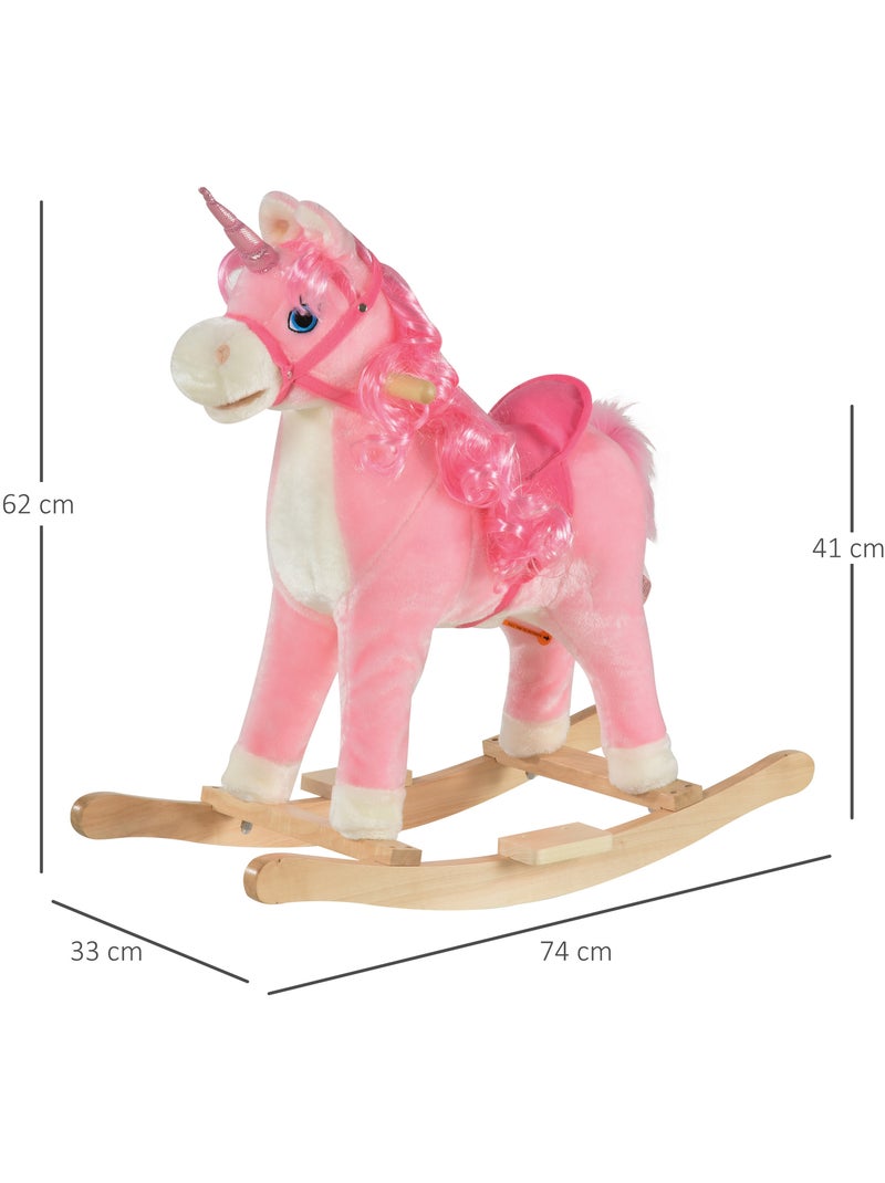 Cheval à bascule modèle licorne Rose - Kiabi