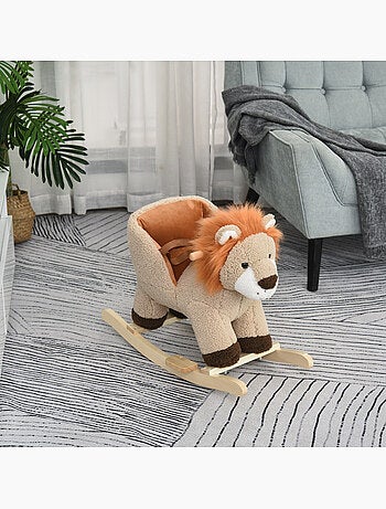 Cheval à bascule modèle lion