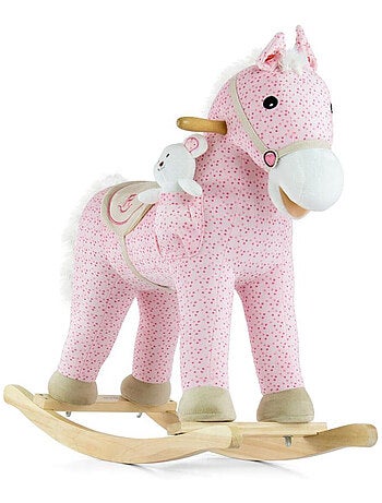 Cheval à Bascule Poney Rose