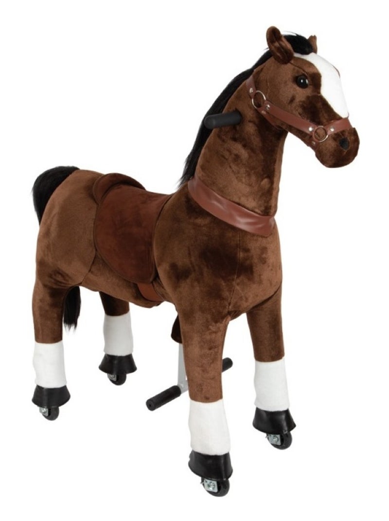 Cheval à monter sur roulettes Marron - Kiabi