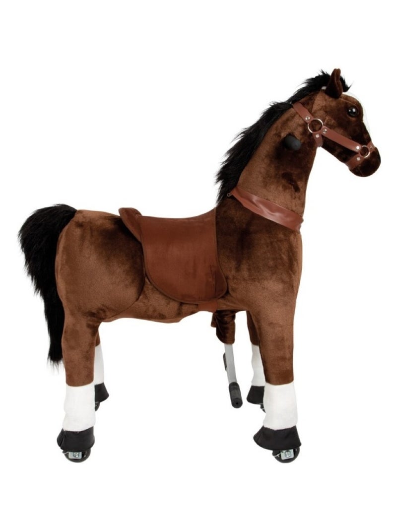 Cheval à monter sur roulettes Marron - Kiabi