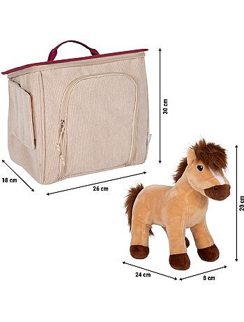 Cheval avec écurie et accessoires
