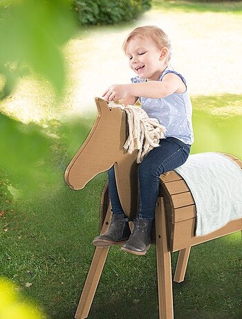 Cheval de jardin en bois massif résistant pour enfant 'Outdoor+' ROBA