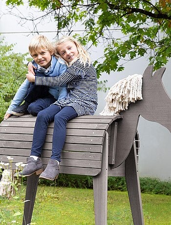 Cheval de jardin pour enfant en bois massif résistant 'Outdoor+' ROBA