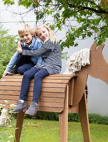 Cheval de jardin pour enfant en bois massif résistant 'Outdoor+' ROBA