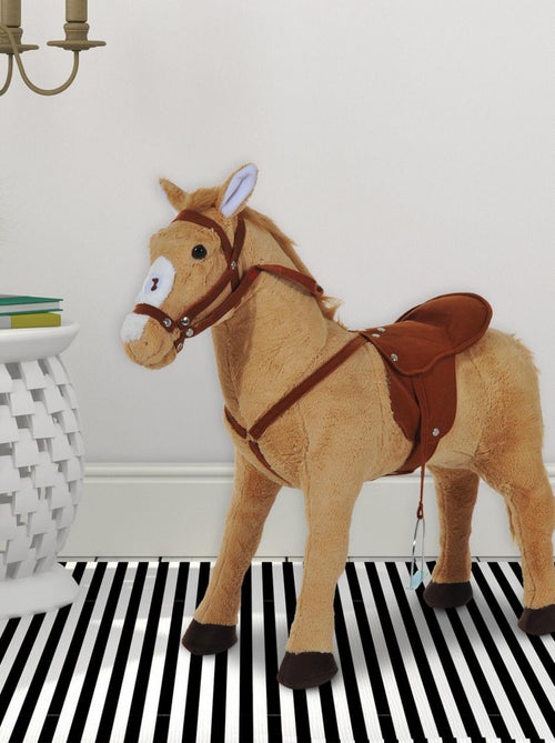 Cheval debout en peluche effets sonores - Kiabi Cheval debout en peluche effets sonores - Kiabi