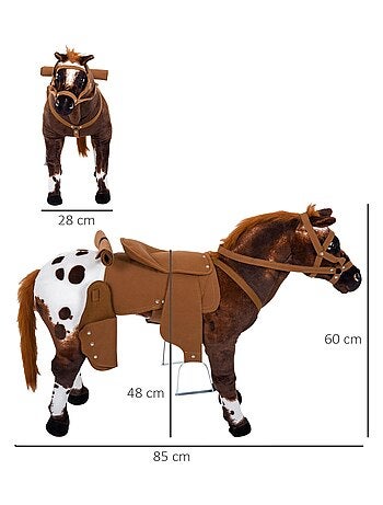 Cheval en peluche effets sonores